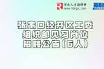 2022张家口经开区工委组织部见习岗位招聘公告(6人)