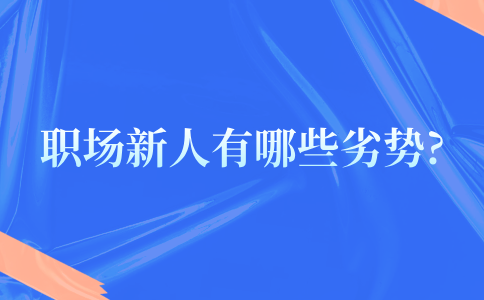 河北的职场新人的劣势