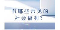 有哪些常见的社会福利？