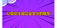 公司文化和企业文化的联系是什么？